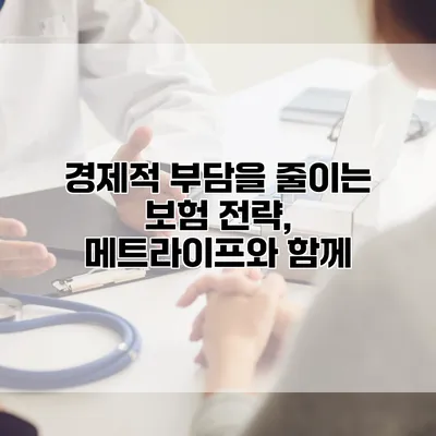 경제적 부담을 줄이는 보험 전략, 메트라이프와 함께