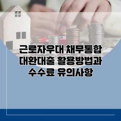 근로자우대 채무통합 대환대출 활용방법과 수수료 유의사항