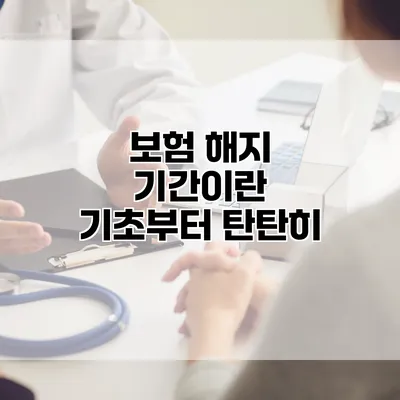 보험 해지 기간이란? 기초부터 탄탄히