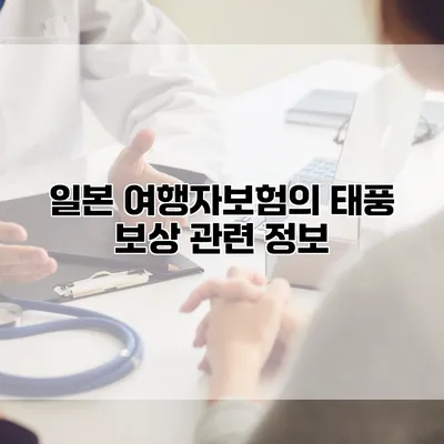 일본 여행자보험의 태풍 보상 관련 정보
