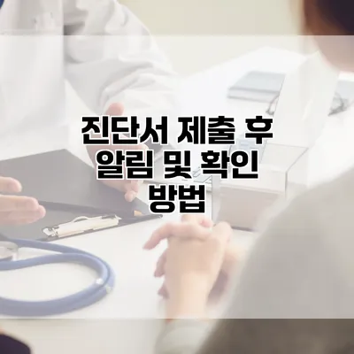 진단서 제출 후 알림 및 확인 방법