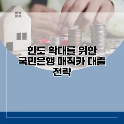 한도 확대를 위한 국민은행 매직카 대출 전략