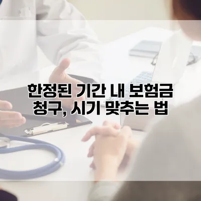 한정된 기간 내 보험금 청구, 시기 맞추는 법