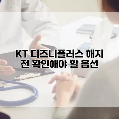KT 디즈니플러스 해지 전 확인해야 할 옵션