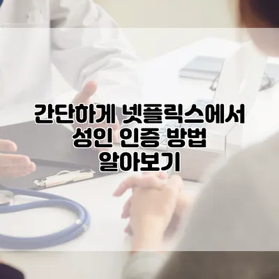 간단하게 넷플릭스에서 성인 인증 방법 알아보기