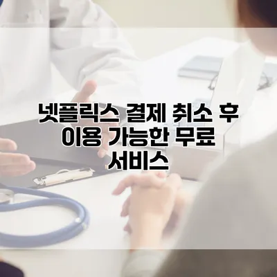 넷플릭스 결제 취소 후 이용 가능한 무료 서비스