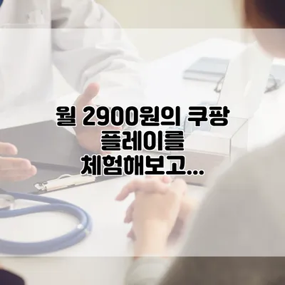 월 2900원의 쿠팡 플레이를 체험해보고...