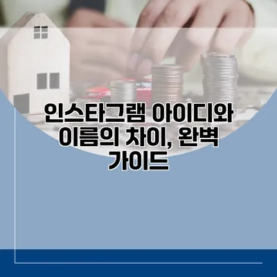 인스타그램 아이디와 이름의 차이, 완벽 가이드